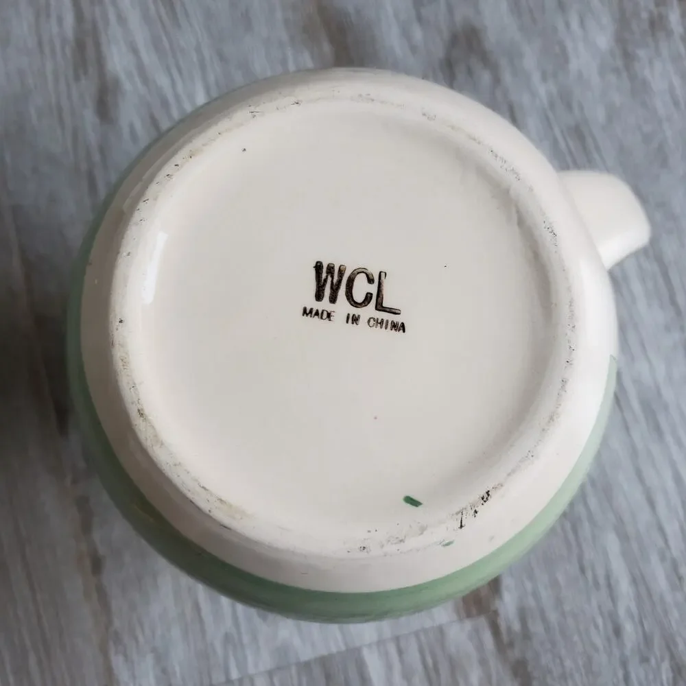 Vintage WLC Porcelain Milk Pitcher 1 Qt